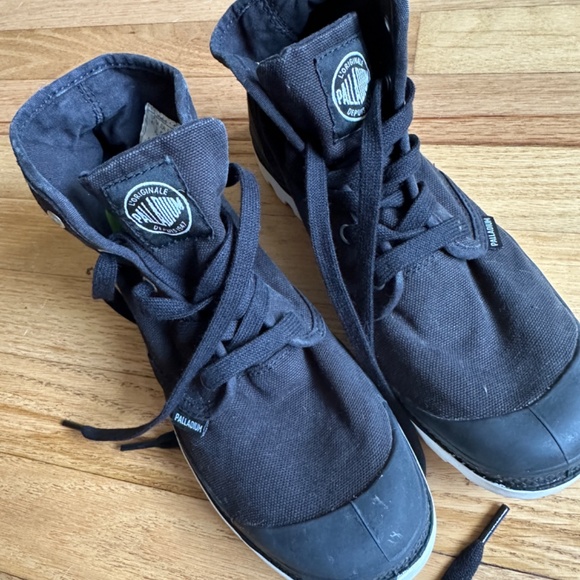 Palladium Black Canvas Boot Size 8.5 - Picture 4 of 7